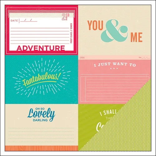 American Crafts Doube Sided Paper Rubin Shimelle Collection