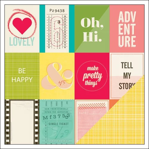 American Crafts Doube Sided Paper Goodall Shimelle Collection