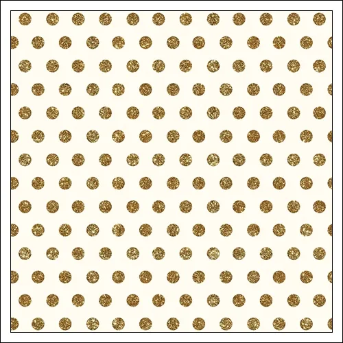 Pebbles Specialty Cardstock Paper Cream With Gold Foil Dot Home-Made Collection by Jen Hadfield