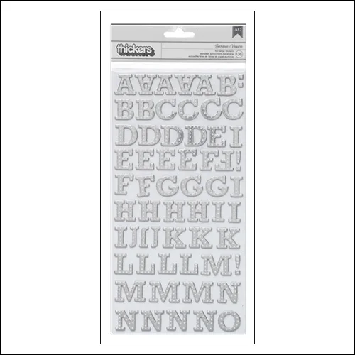 Studio Calico Thicker Stickers Chipboard Silver Foil Buckeroo Brighton Pier Collection