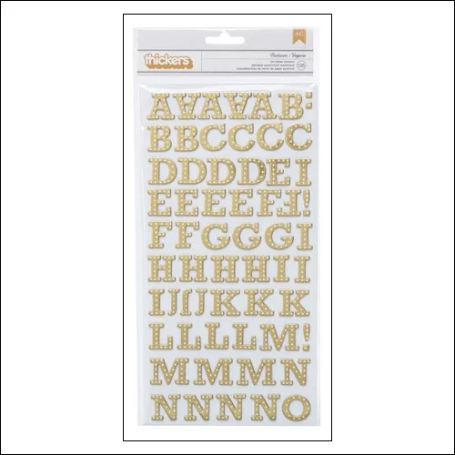 Studio Calico Thicker Stickers Chipboard Gold Foil Buckeroo Brighton Pier Collection