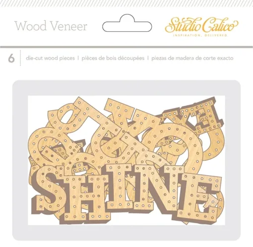 Studio Calico Wood Veneer Words Brighton Pier Collection