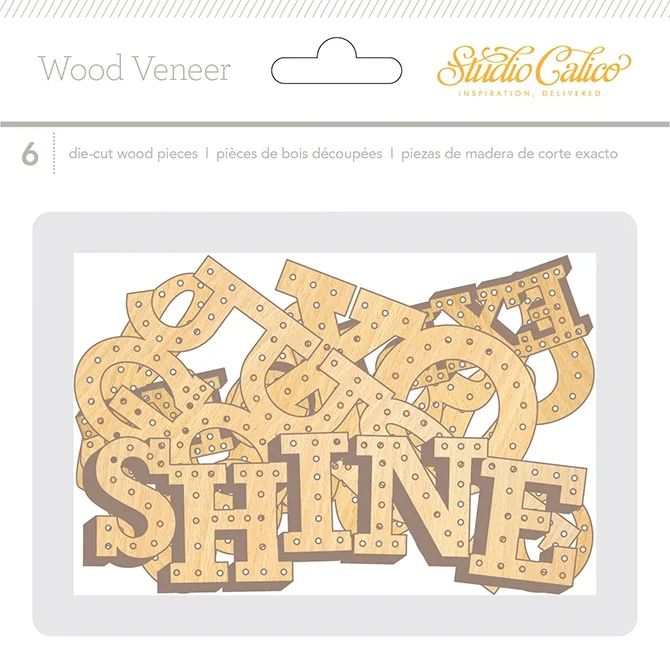 Studio Calico Wood Veneer Words Brighton Pier Collection