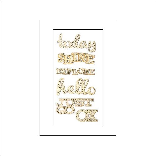 Studio Calico Wood Veneer Words Brighton Pier Collection