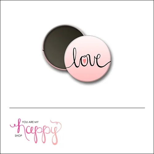 Scrapbook and More 1 inch Round Flair Badge Button Love by Gentry Bartholomew