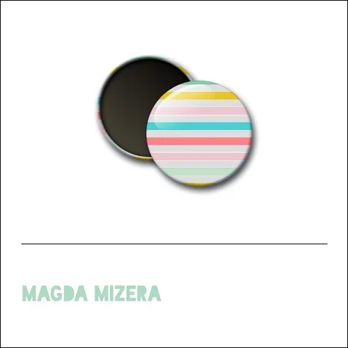 Scrapbook and More 1 inch Round Flair Badge Button Summer Lines Background by Magda Mizera