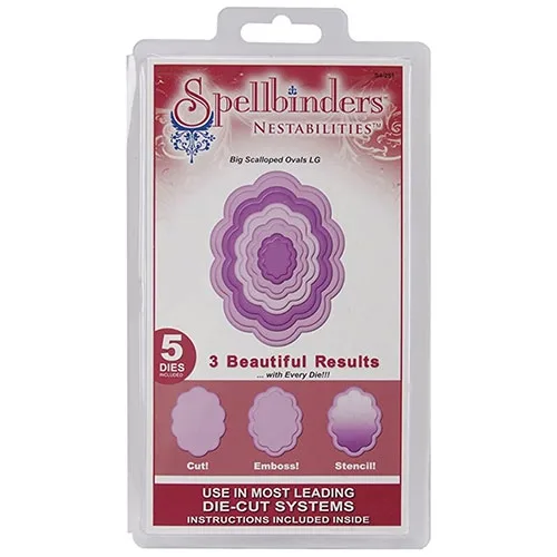 Spellbinders Nestabilities Big Scalloped Ovals LG