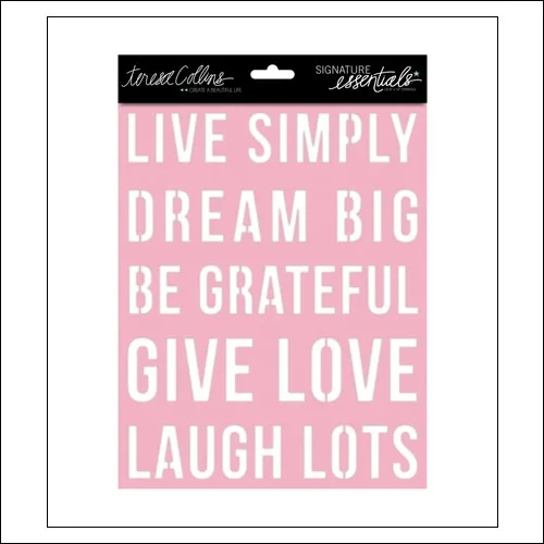 Teresa Collins Stencils Dream Signature Essentials Collection