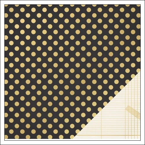 Crate Paper Paper Black Gold Foil Dot Open Book Collection by Maggie Holmes