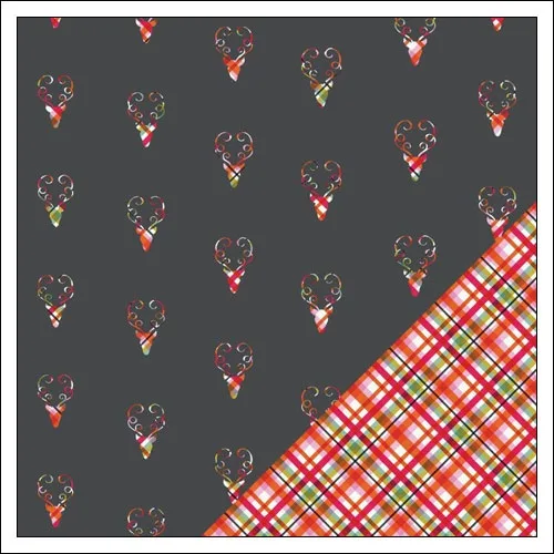 Gossamer Blue Paper Sheet Reindeer Games Get Happy Collection by Allison Pennington