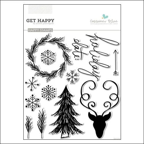 Gossamer Blue Happy Clear Stamps Get Happy Collection by Allison Pennington