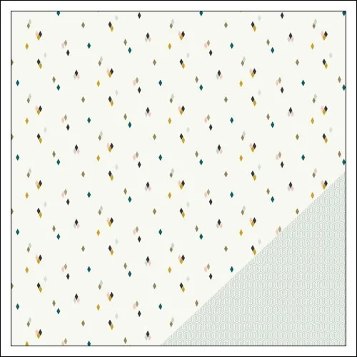 Gossamer Blue Paper Sheet The Third Ward Gramercy Road Collection by One Little Bird