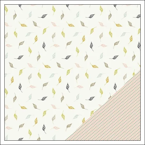 Gossamer Blue Paper Sheet Cedar Creek Gramercy Road Collection by One Little Bird