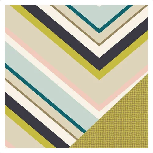 Gossamer Blue Paper Sheet West Seventh Gramercy Road Collection by One Little Bird