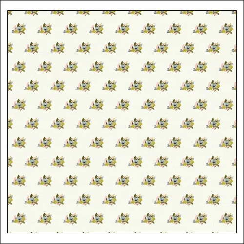 Gossamer Blue Paper Sheet Sheridan Place Gramercy Road Collection by One Little Bird