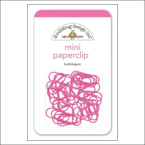 Doodlebug Mini Metal Paperclip Bubblegum