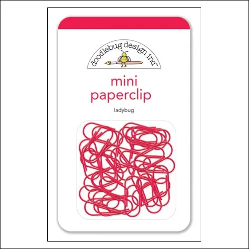 Doodlebug Mini Metal Paperclip Ladybug