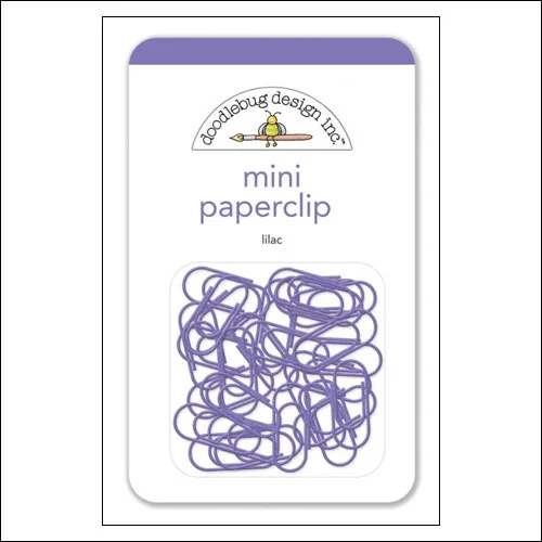 Doodlebug Mini Metal Paperclip Lilac