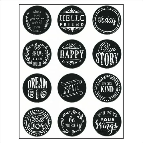 Me and My Big Ideas Chips Chalk Hello Friend Stickers