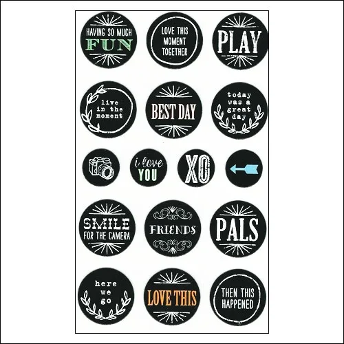 Me and My Big Ideas Chips Chalk Hello Friend Stickers