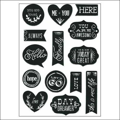 Me and My Big Ideas Chips Chalk Its A New Day Stickers