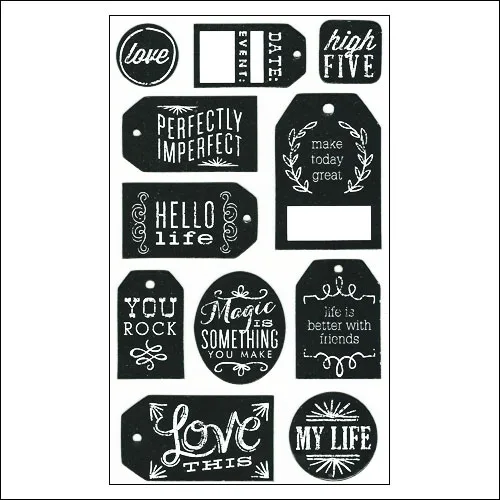 Me and My Big Ideas Chips Chalk Its A New Day Stickers