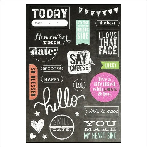 Me and My Big Ideas Sticks Today Chalkboard Stickers