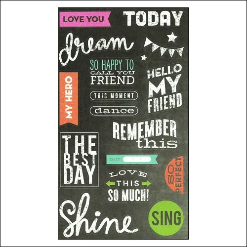 Me and My Big Ideas Sticks Today Chalkboard Stickers