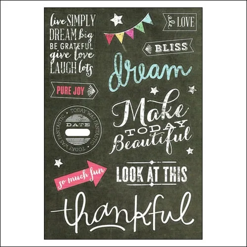 Me and My Big Ideas Sticks Gratitude Chalkboard Stickers