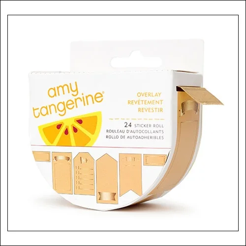 American Crafts Sticker Roll Overlay Stitched Collection by Amy Tangerine