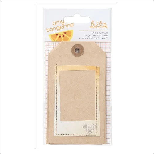 American Crafts Bits Die Cut Tags Stitched and Layered Stitched Collection by Amy Tangerine