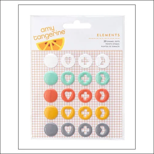 American Crafts Element Enamel Dots Stitched Collection by Amy Tangerine