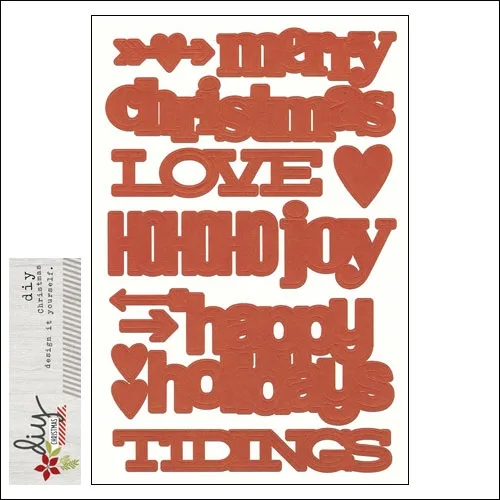 Simple Stories Sticker Sheet Christmas Sentiments DIY Christmas Collection