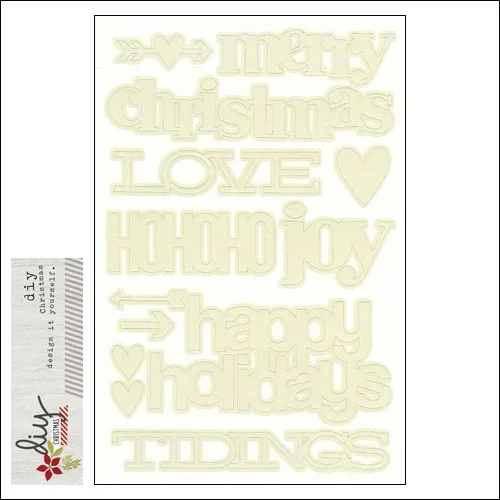 Simple Stories Sticker Sheet Christmas Sentiments DIY Christmas Collection