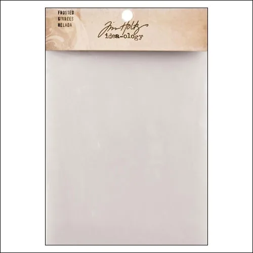 Idea-ology Frosted Plastic Semi Transparent Sheet by Tim Holtz