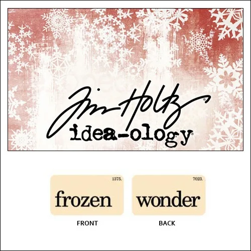 Idea-ology Holiday Mini Flash Card Frozen and Wonder by Tim Holtz