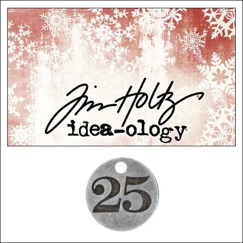 Idea-ology Countdown Coin Impressed Number Twenty Five by Tim Holtz