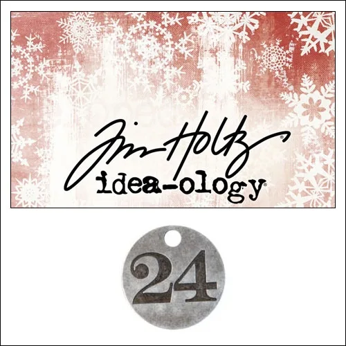 Idea-ology Countdown Coin Impressed Number Twenty Four by Tim Holtz