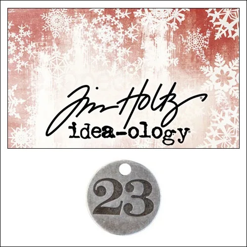Idea-ology Countdown Coin Impressed Number Twenty Three by Tim Holtz
