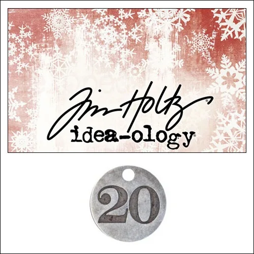 Idea-ology Countdown Coin Impressed Number Twenty by Tim Holtz