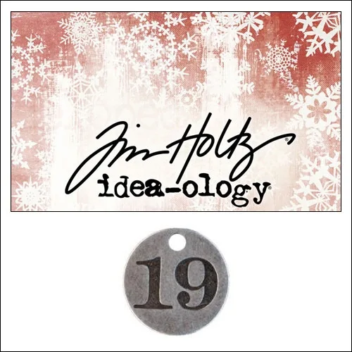 Idea-ology Countdown Coin Impressed Number Nineteen by Tim Holtz