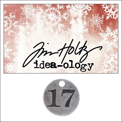 Idea-ology Countdown Coin Impressed Number Seventeen by Tim Holtz