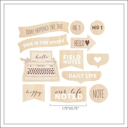 Evalicious Field Notes Wood Veneer