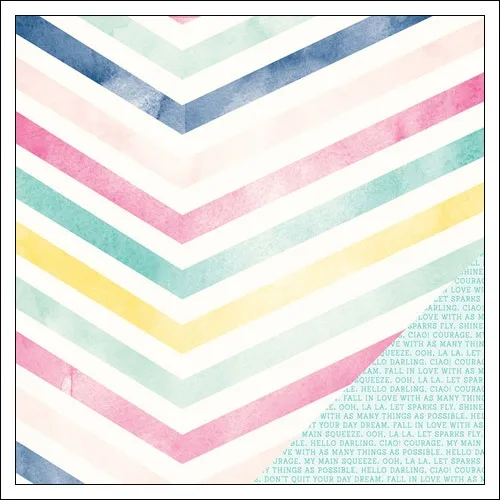 American Crafts Paper Sheet Good Vibes Serendipity Collection by Dear Lizzy