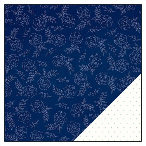 American Crafts Paper Sheet Bright Blueberry Serendipity Collection by Dear Lizzy