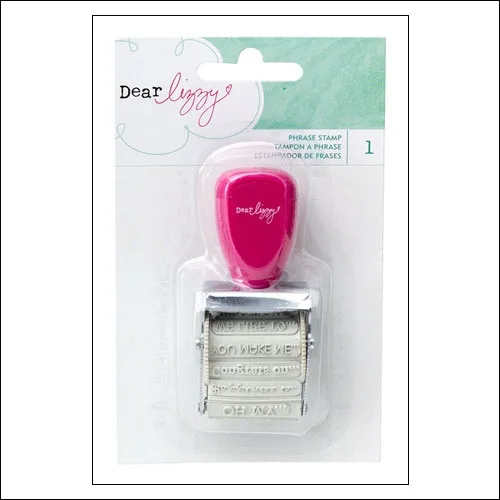 American Crafts Roller Phrase Stamp Serendipity Collection by Dear Lizzy