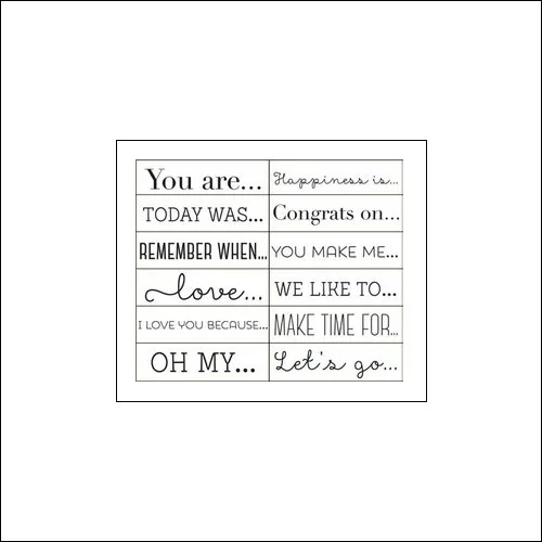 American Crafts Roller Phrase Stamp Serendipity Collection by Dear Lizzy