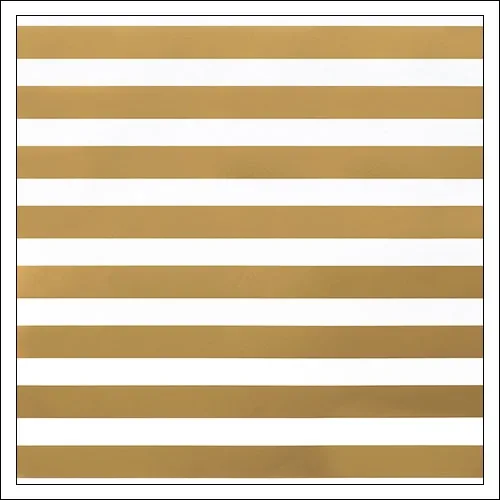 American Crafts Paper Sheet Thick Gold Foil Stripe On White Paper DIY Shop 2 Collection