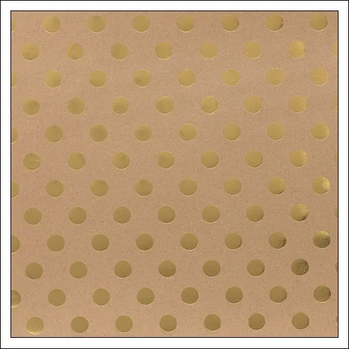 American Crafts Paper Sheet Gold Foil Dots On Kraft Paper DIY Shop 2 Collection