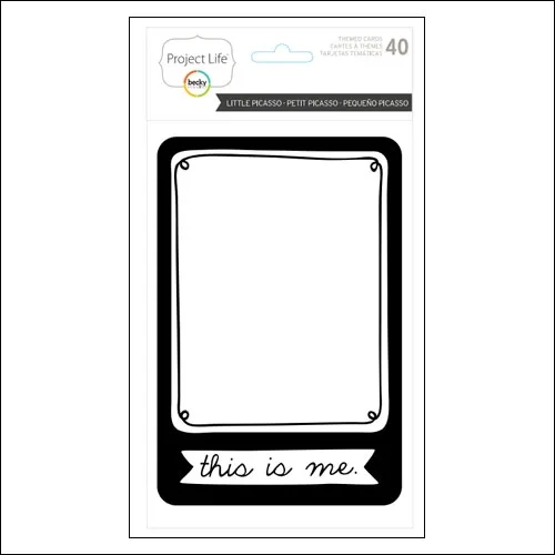 American Crafts Project Life Themed Cards Little Picasso by Becky Higgins